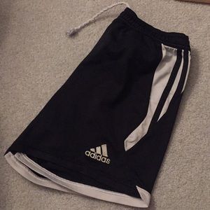 Black Adidas soccer shorts